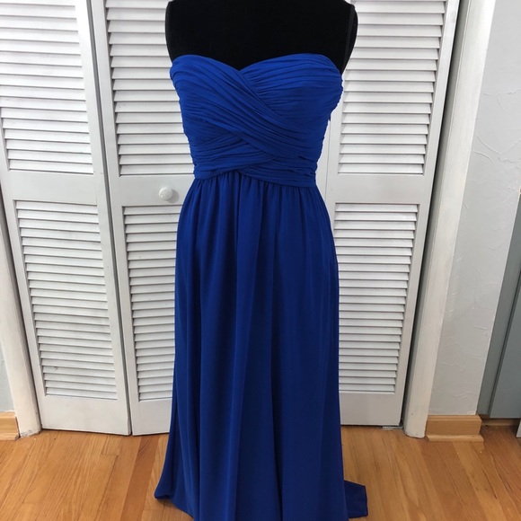 ralph lauren blue evening dress